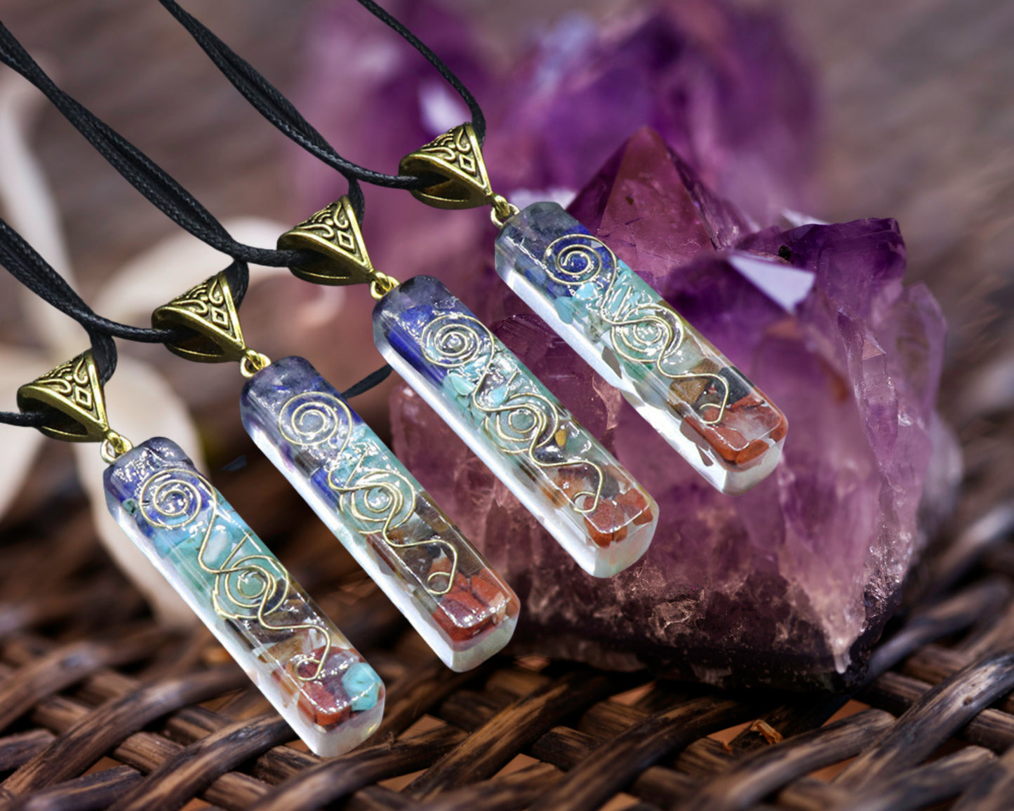 7 Chakra Healing Pendant  Small